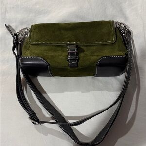 STAUD Olive Green Shoulder Bag